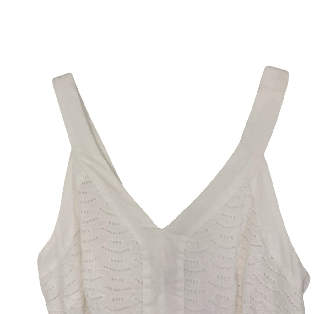 Old Navy White Sleeveless Dress Size 4 Coastal Weekend Summer - Picture 2 of 7